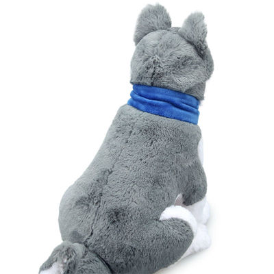 Kurze Plüsch-Simulation Husky Stuffed Toy With Scarf ISO9001