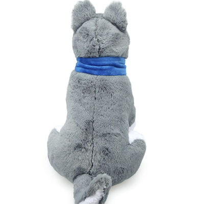 Kurze Plüsch-Simulation Husky Stuffed Toy With Scarf ISO9001