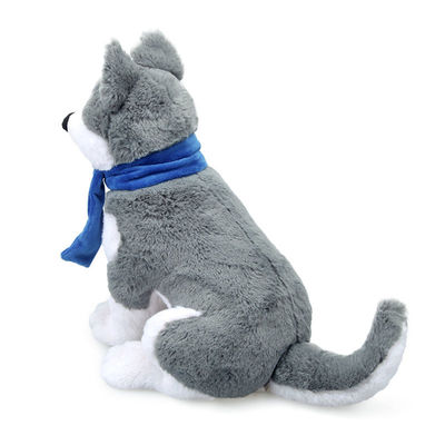 Kurze Plüsch-Simulation Husky Stuffed Toy With Scarf ISO9001