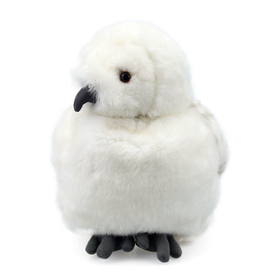 Drehbare weiße Hauptfeder Eagle Plush Toy 25cm