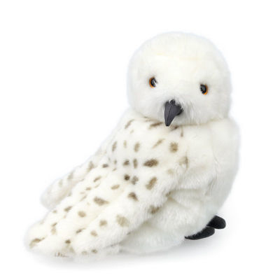 Drehbare weiße Hauptfeder Eagle Plush Toy 25cm