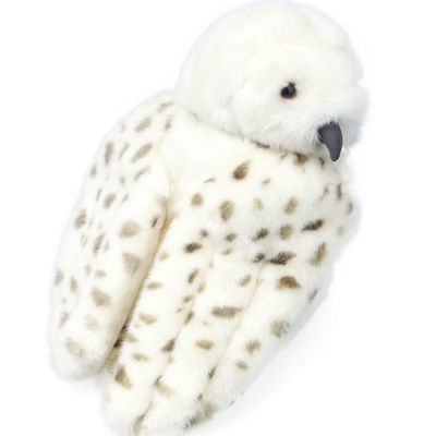 Drehbare weiße Hauptfeder Eagle Plush Toy 25cm