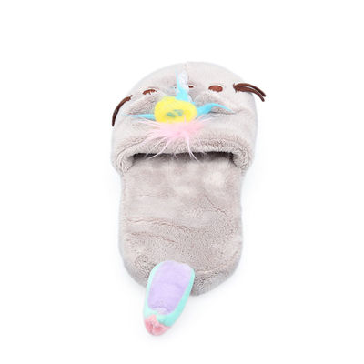 Nicht allergienherbeiführendes kurzes Plüsch-Haus-Pantoffel ODM für Erwachsene