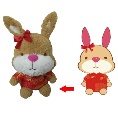 Kawaii-Plüsch füllte Bescheinigung Bunny Toy Withs EN71 an