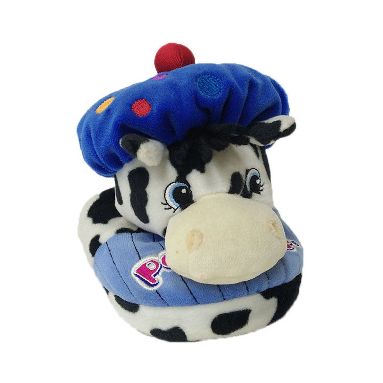 Blaue Milchkuh weicher Flip Flop Plush Stuffed Animal, der Plüsch-Ausgangsdekor modelliert