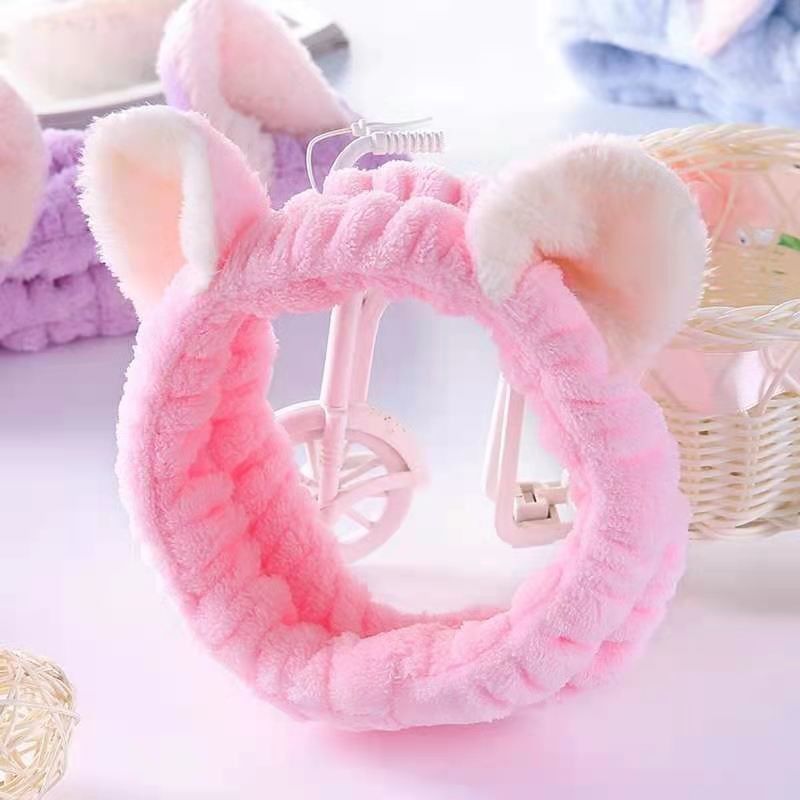 Nettes Cat Ears Simple Makeup Plush-Stirnband-Plüsch-Haar-Band weicher Toy Accessories