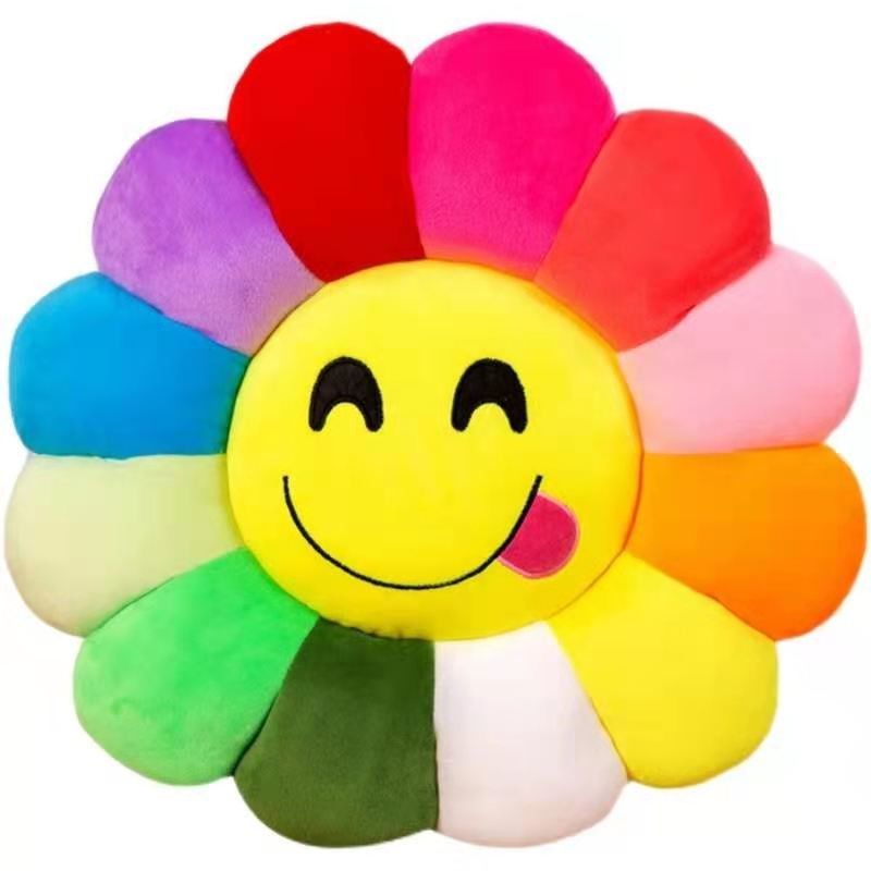 35*35cm bunte Sonnenblume angefülltes Plüsch-Spielwaren-Kissen-Büro-Stuhl-Kissen