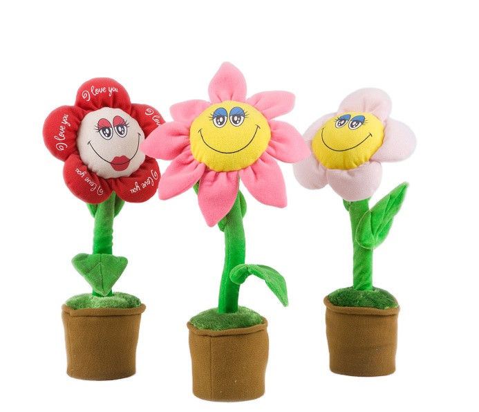40cm Tanzen und Gesang-eingemachter Plüsch lustige Blume Toy Home Decoration Flower