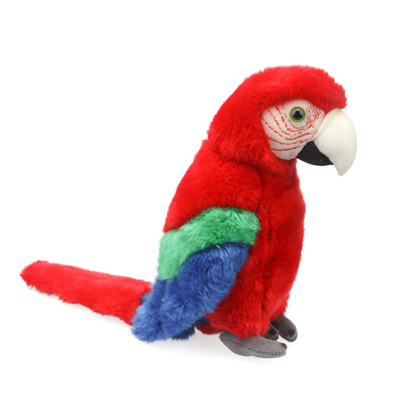 Polyester, der helles rotes Keilschwanzsittich-Plüschtier-Geschenk für Kinderplüschspielwaren anfüllt
