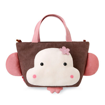 22cm*15cm*19cm Hip Hop Affe-Tierplüsch-Taschen-Karikatur-tragbare nette Segeltuch-Tasche