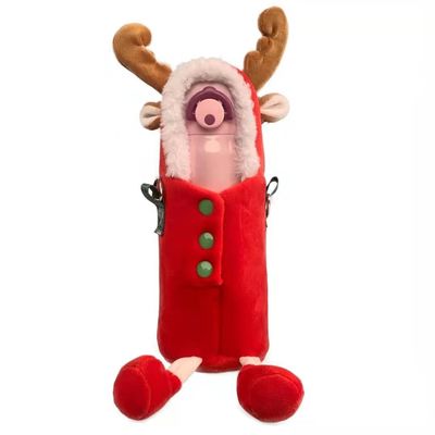 Weihnachtsrotwild-Thermosflasche-Plüsch-Schale umfassen nette umschlungene Wasser-Schalen-Plüsch-Abdeckung