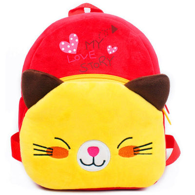 3 Jahre alter Cat Child Stuffed Animal Backpack-Kindergarten-kundenspezifische Plüsch-Taschen-