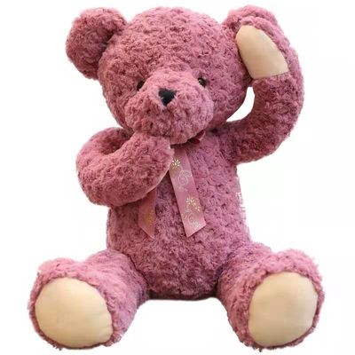 Schüchterne Teddy Bear Plush Toys Small nette Flickenpuppe 85cm Rose Red Girl Sleep Cuddles