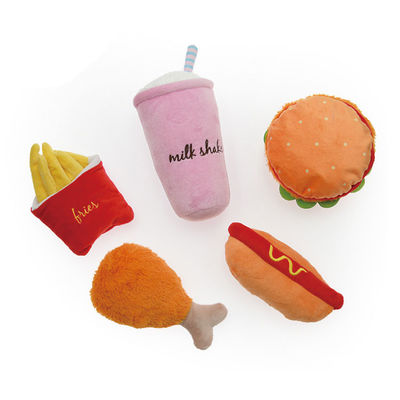 Wechselwirkende Nahrung Soems/ODM formte Plüsch-quietschendes Hundespielzeug